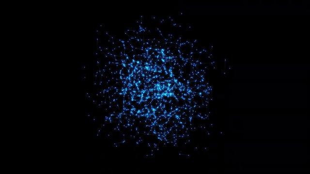 Futuristic UI Element With Dynamic Connections. Digital Connectivity, Artificial Intelligence And Big Data Concept