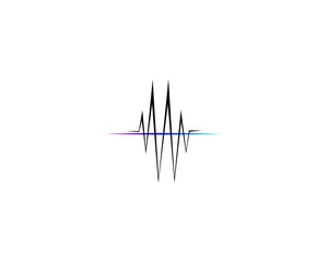 pulse logo vector template 