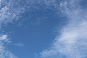 Fluffy Cloud , Cumulus , on the Clear Blue Sky, Summer Holidays