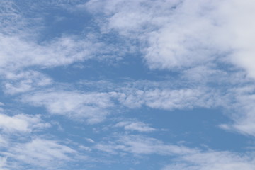 Obraz premium Fluffy Cloud , Cumulus , on the Clear Blue Sky, Summer Holidays