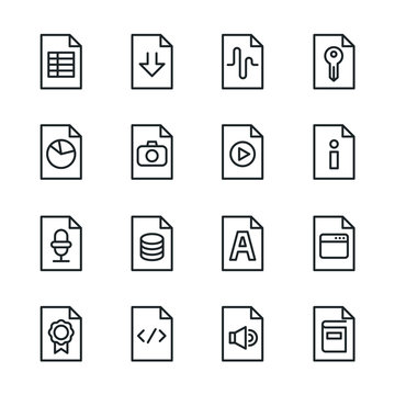 Files - Line Icons