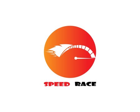  Faster Logo Template vector icon illustration design