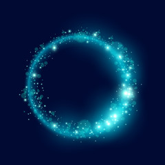 Blue Glowing Particle Loop