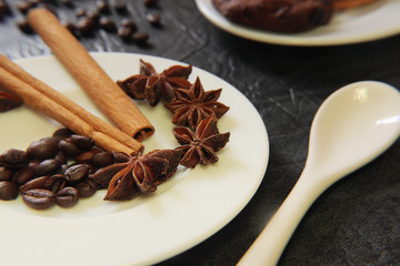 Preparation for the sacrament of morning coffee aromatic coffee.