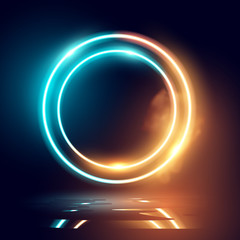 Neon Glowing Lighting and Smoke Loops