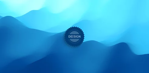 Fototapeten Türkis Water surface. Blue abstract background. Vector illustration for design.  © Login