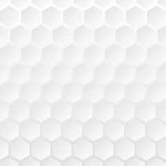 Naklejka premium Background of hexagons in gray gradient. Vector illustration