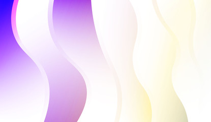 Template Creative Background With Curves Lines. For Cover Page, Landing Page, Banner. Colorful Vector Illustration