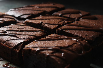 pieces of chocolate on plate