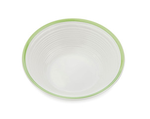 Empty white bowl isolated on white background