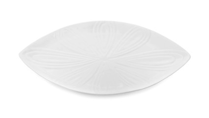shapes of plate white isolated on white background