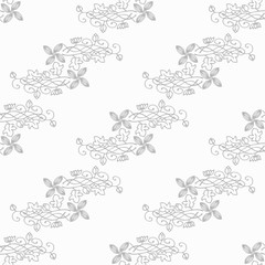 abstract floral seamless pattern with leaves