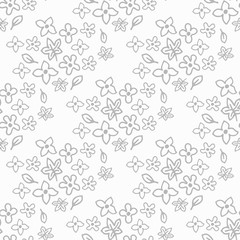 abstract floral seamless pattern with flowers