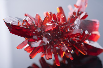 Obraz premium Red crystal. Natural mineral