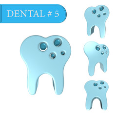 3D image on the dental theme from PRO-STICK