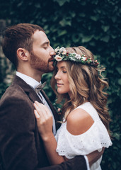 Beautiful wedding couple