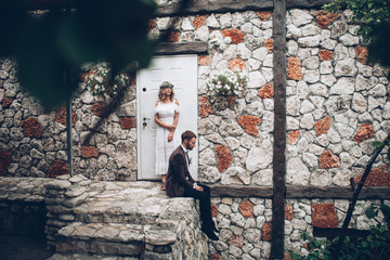 Beautiful wedding couple