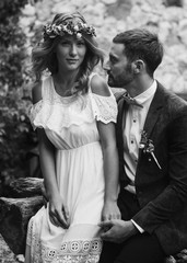 Beautiful wedding couple