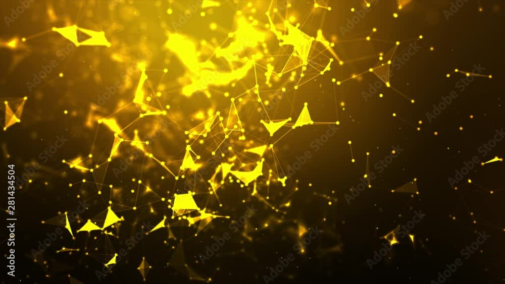 Poster abstract background futuristic dot point and connection line for network cyber technology concept wi