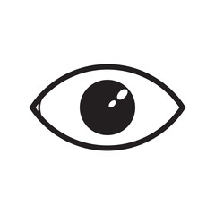 eye icon logo vector simple illustration