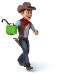 Fun Cowboy - 3D Illustration