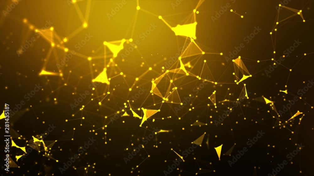 Poster abstract background futuristic dot point and connection line for network cyber technology concept wi