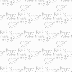 Valentine's Day seamless pattern