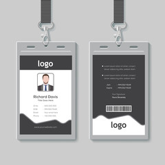 Obraz premium ID Card Template Design