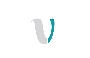 Obraz premium v alphabet letter logo design suitable for a company or business
