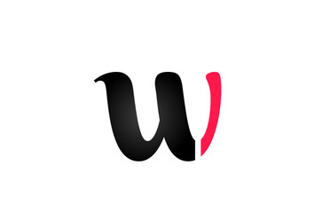 w alphabet letter logo design suitable for a company or business