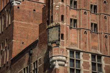 Obraz premium travel photo of old gdansk city, europ architecture 