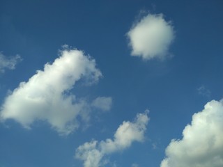 Beautiful blue sky with clouds