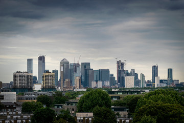 Obraz premium Londyn gród z nowoczesnymi budynkami