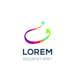 Creative Arabic Logo Calligraphy Letters,Vector illustration 