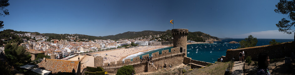 View from the fortress to the Mediterranean Bay