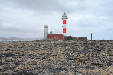 El Toston Lighthouse on the West Coast of Fuerteventura, Canary Islands