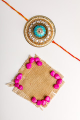 Indian festival Raksha Bandhan , colorful designer Rakhi or Wrist Band