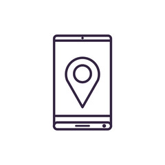 smartphone device with pin location
