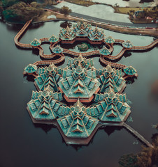 Temple in Ancient City, Bangkok, Thailand