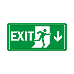 fire exit icon vector design template