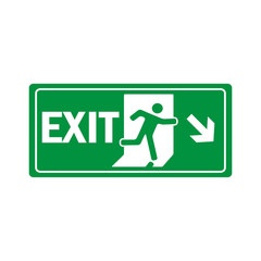 fire exit icon vector design template