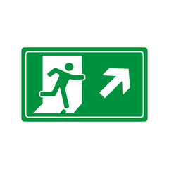 fire exit icon vector design template