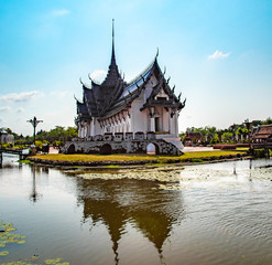 Naklejka premium Temple in Ancient City, Bangkok, Thailand