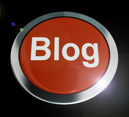 Blog or blogging website icon showing online journals and writing - 3d illustration