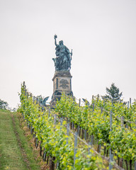 Fototapeta na wymiar Niederwalddenkmal in Rudesheim am Rhein.