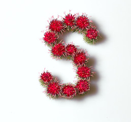 The letter of the colors. This is only one letter from the whole alphabet of them can make any word.