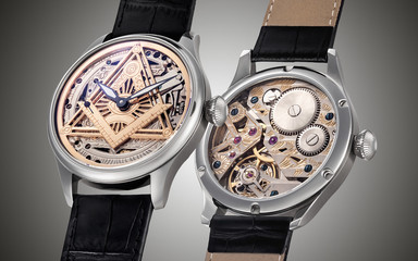 wrist watch on a neutral background