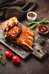 Roasted barbecue pork ribs