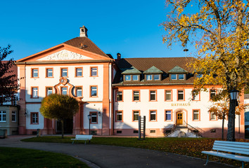 Fototapeta na wymiar city ​​hall st. Blasien in the Black Forest Germany
