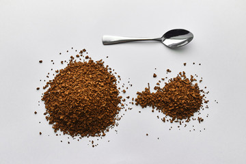 spoon of instant coffee